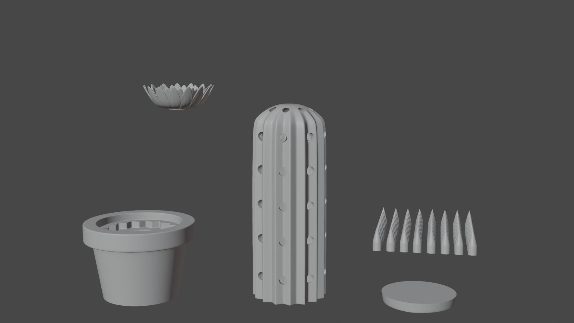 Cactus model for 3d printing 3D print model_1