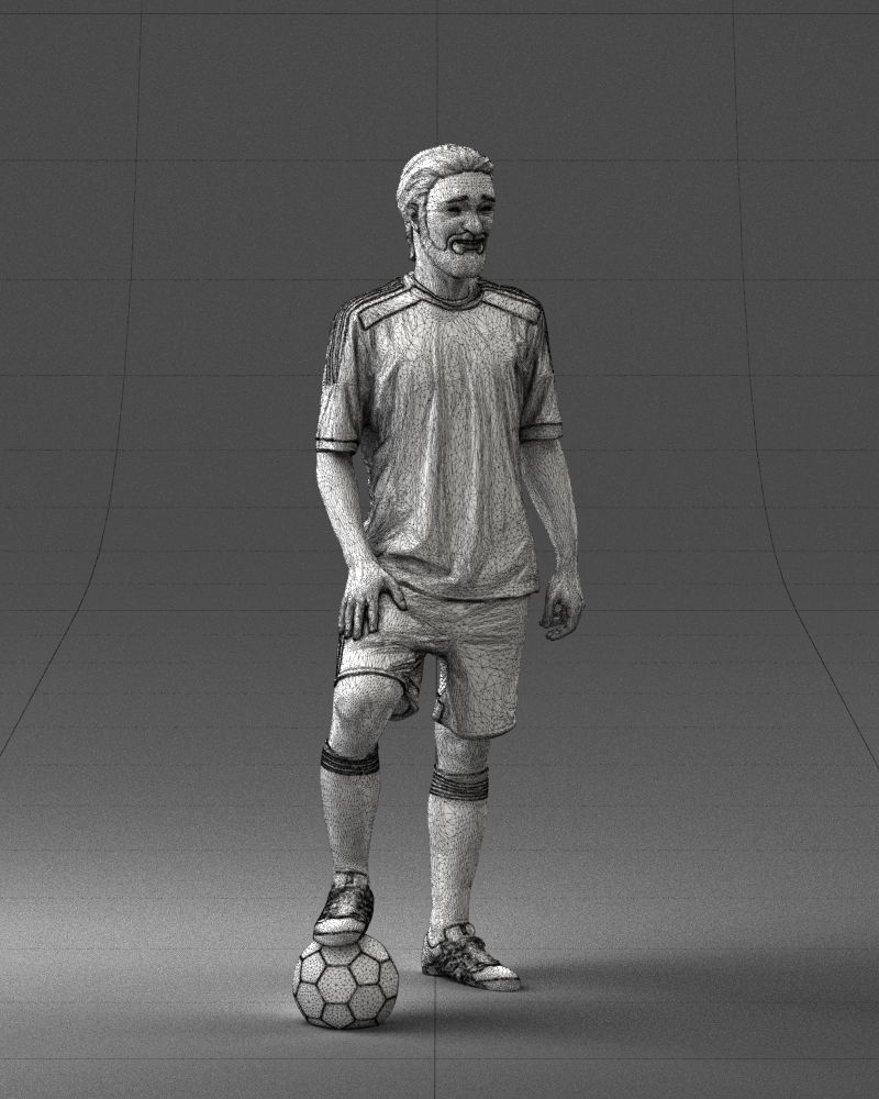 Soccer player 0046 3D model_8