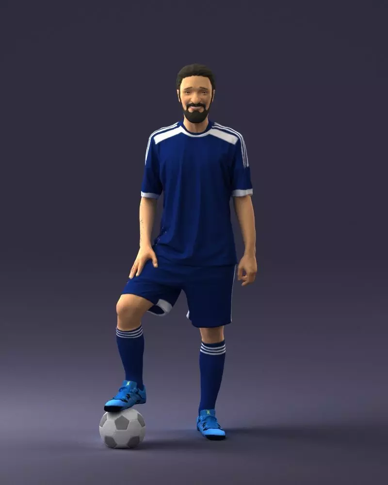 Soccer player 0046 3D model_0