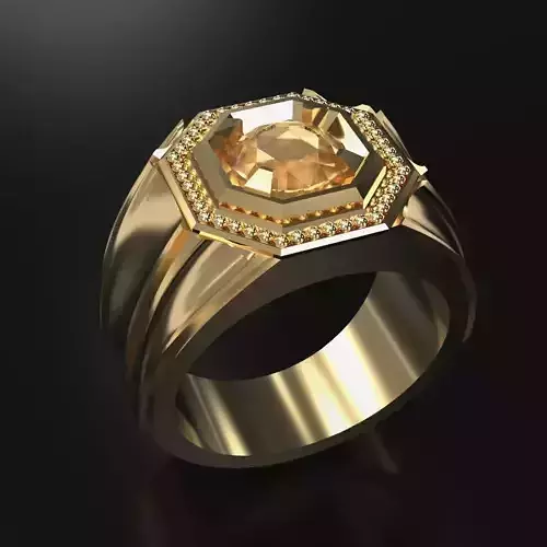 Octagon Ring for Men