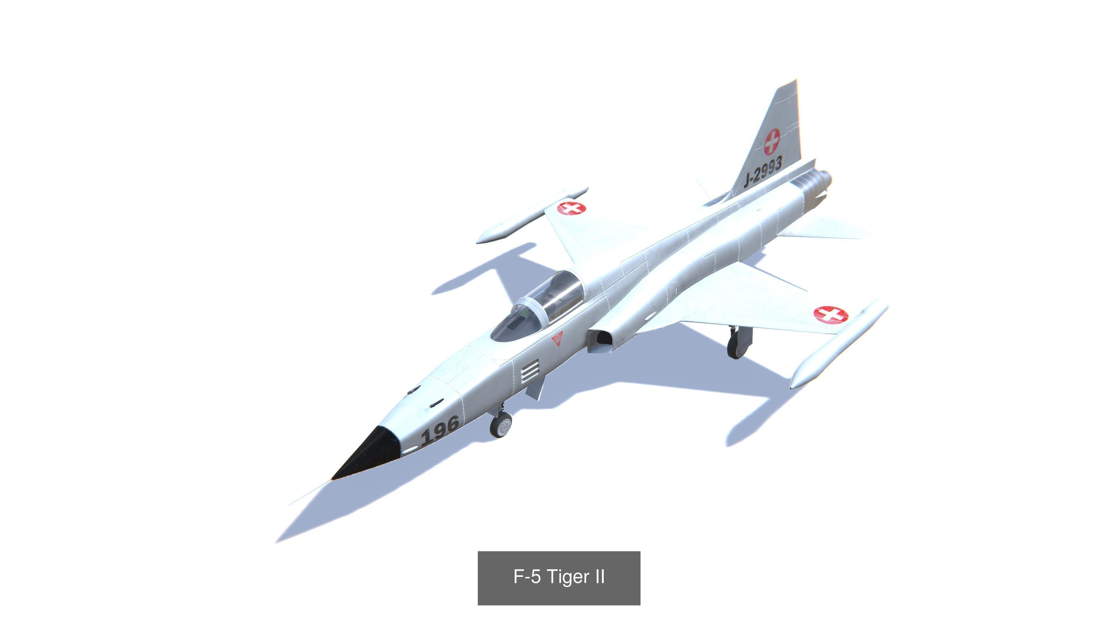 Jet Fighter Aircrafts Mega Bundle 3D Model Collection_54