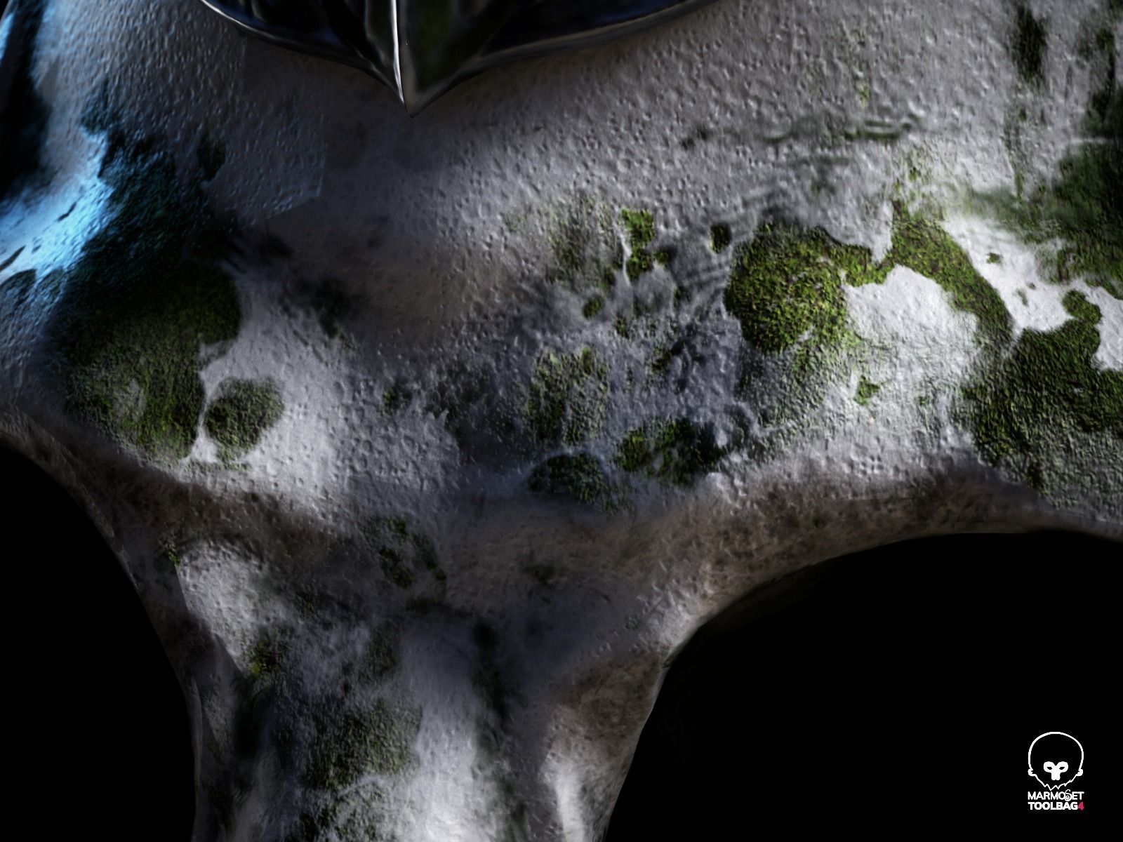 Skull with Circlet Low-poly 3D model_3