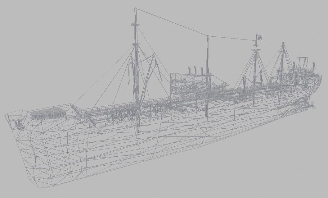 Merchant Ship Low-poly 3D model_4
