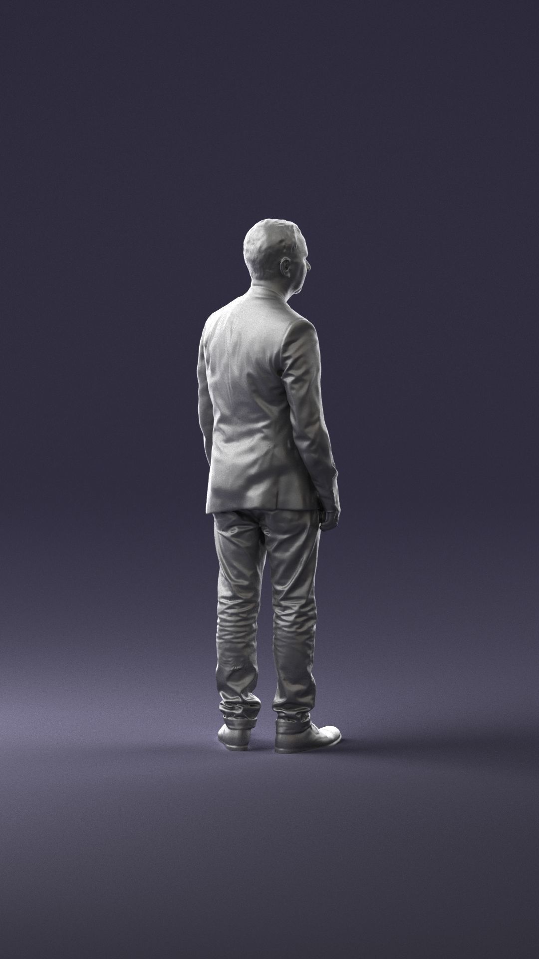 Man in a black jacket and jeans 0339 3D model_16