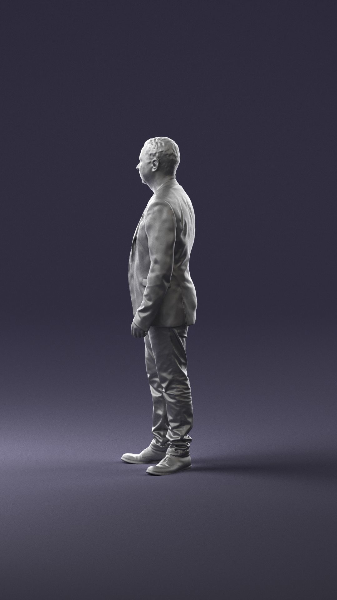 Man in a black jacket and jeans 0339 3D model_25