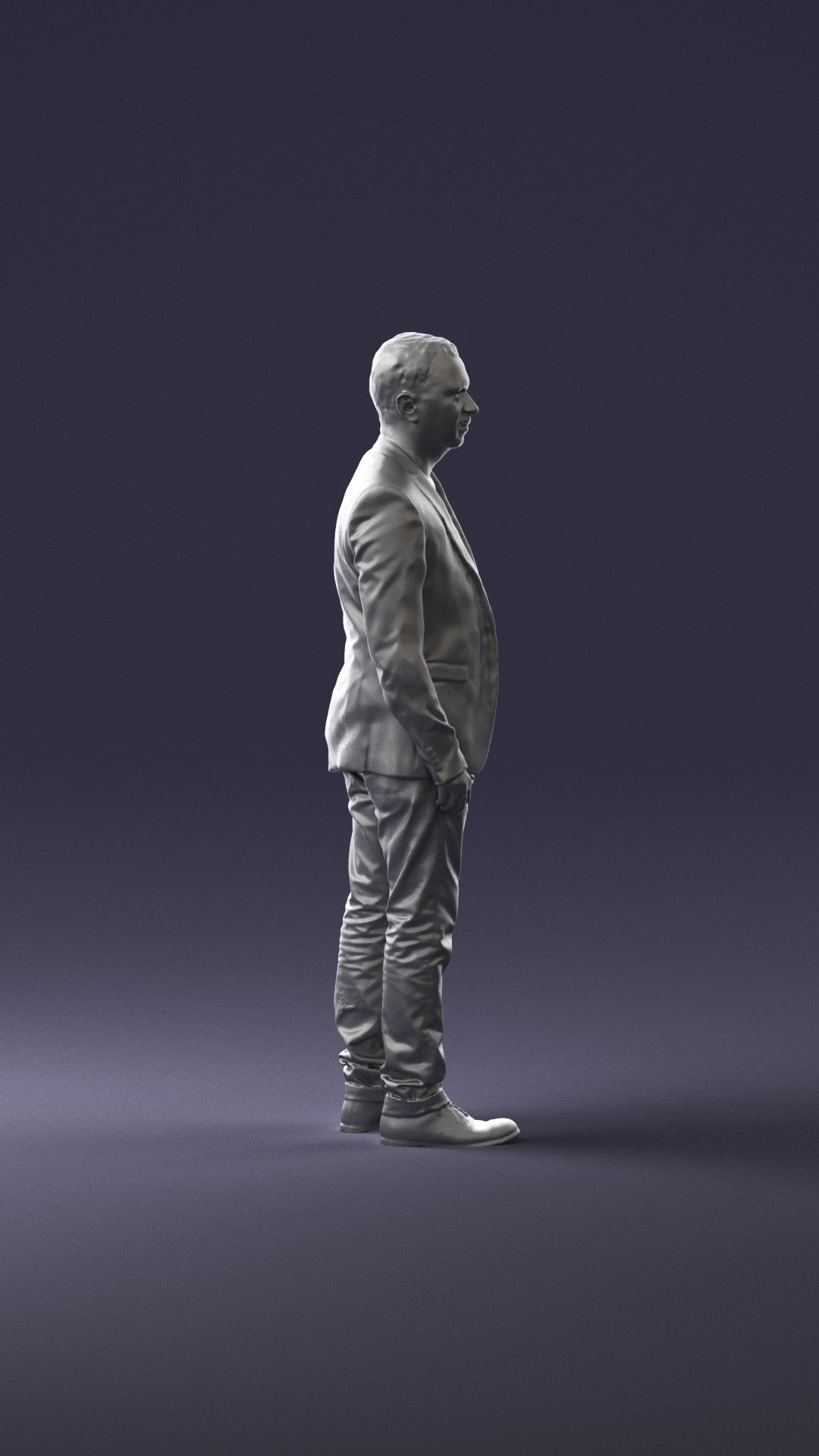 Man in a black jacket and jeans 0339 3D model_13