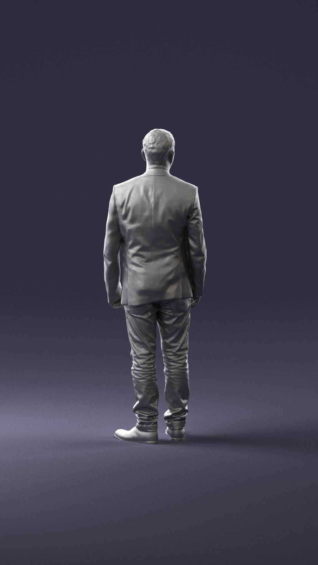 Man in a black jacket and jeans 0339 3D model_19