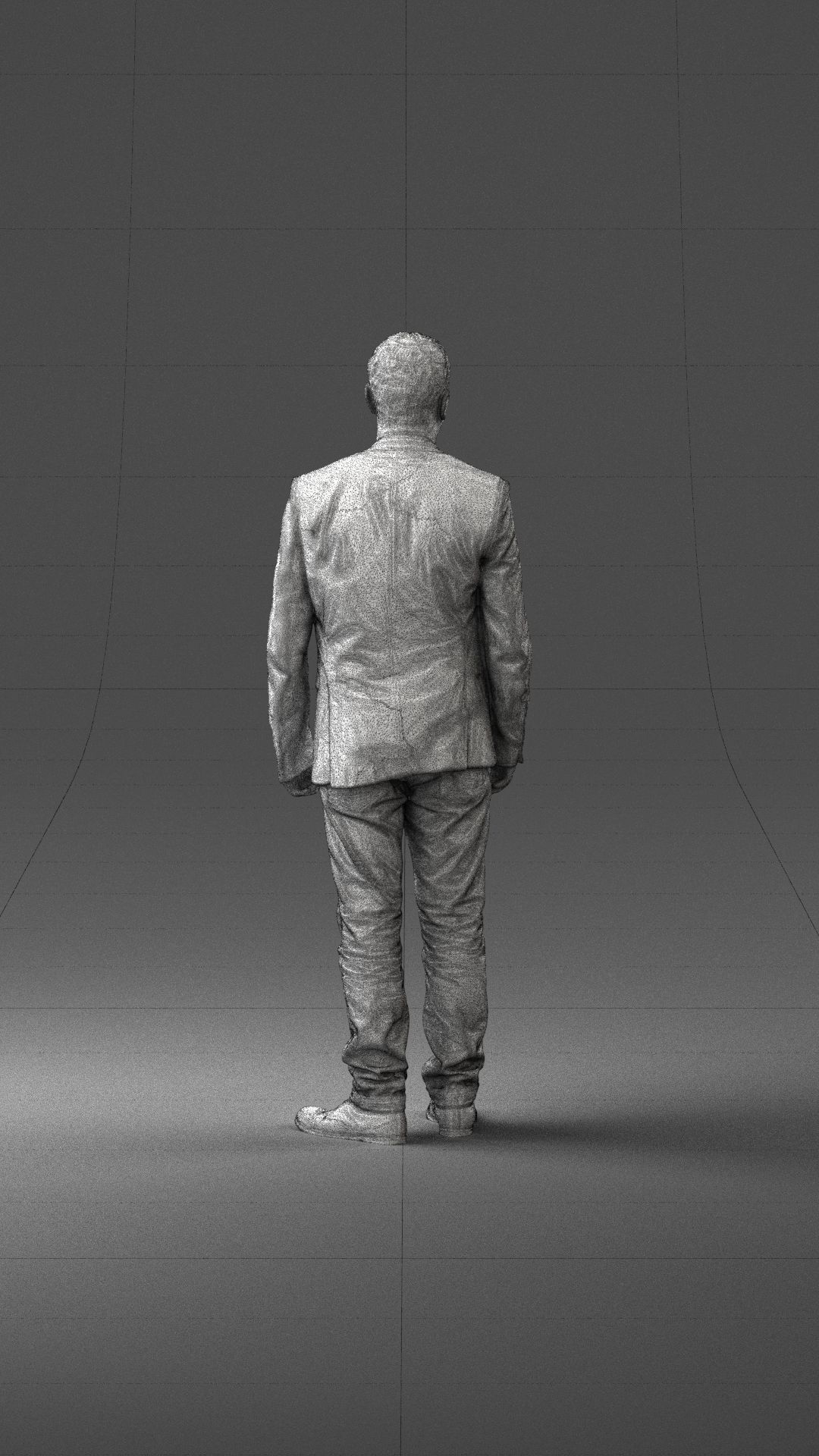 Man in a black jacket and jeans 0339 3D model_20