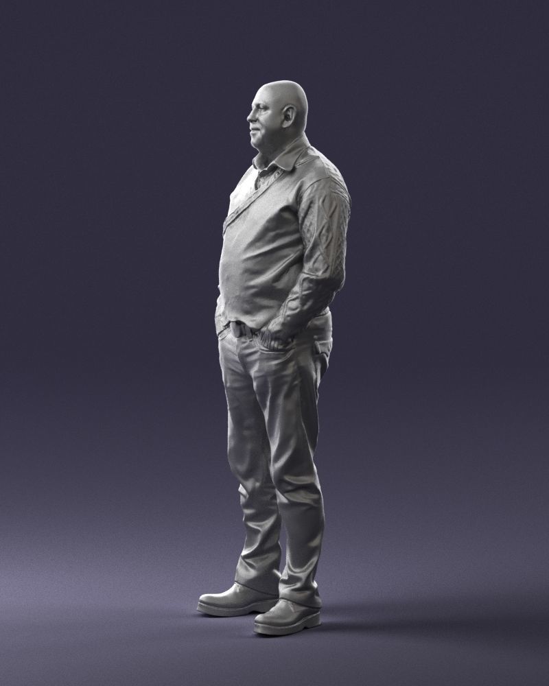 Man in black suit 0154 3D model_28