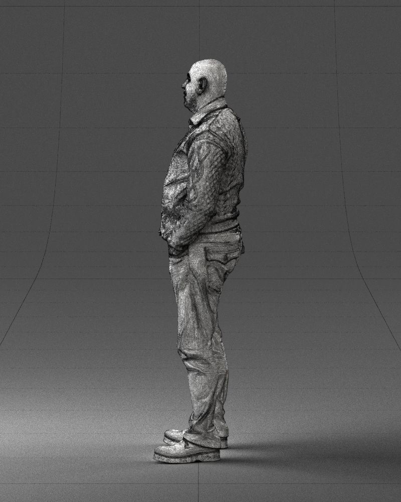 Man in black suit 0154 3D model_26