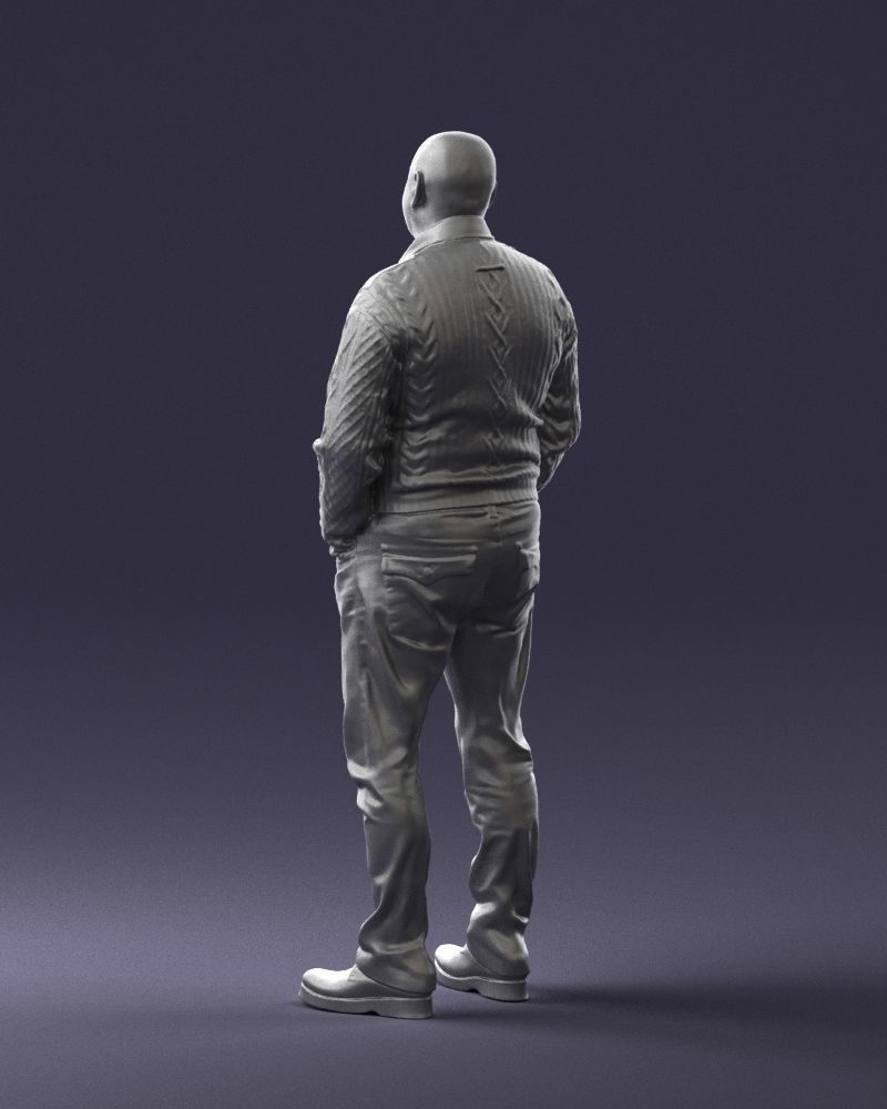 Man in black suit 0154 3D model_22