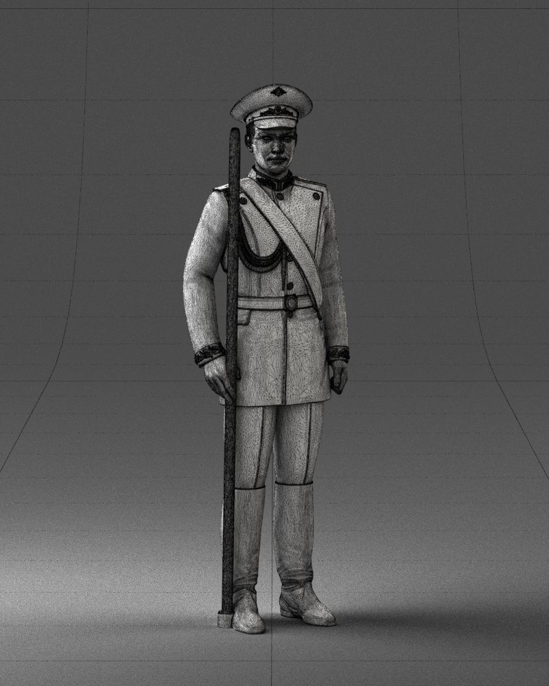 000115 Soviet Honor Guard Officer 0116 3dp 3D print model_5