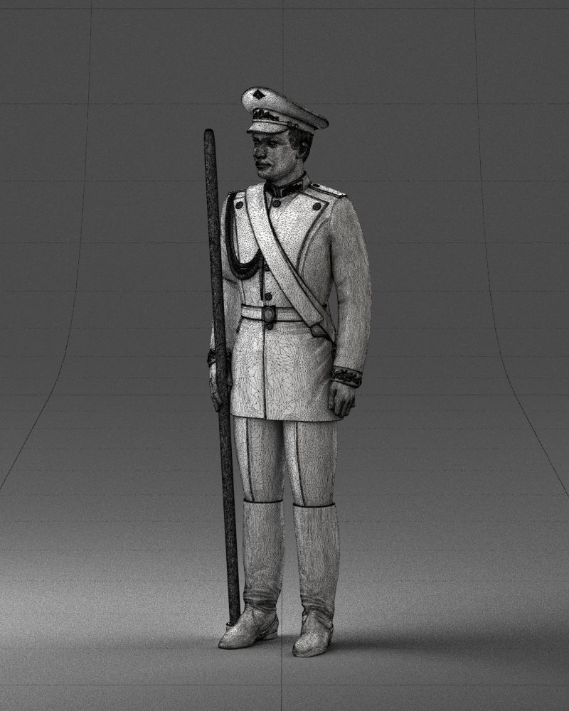 000115 Soviet Honor Guard Officer 0116 3dp 3D print model_21