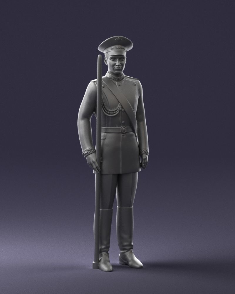 000115 Soviet Honor Guard Officer 0116 3dp 3D print model_4