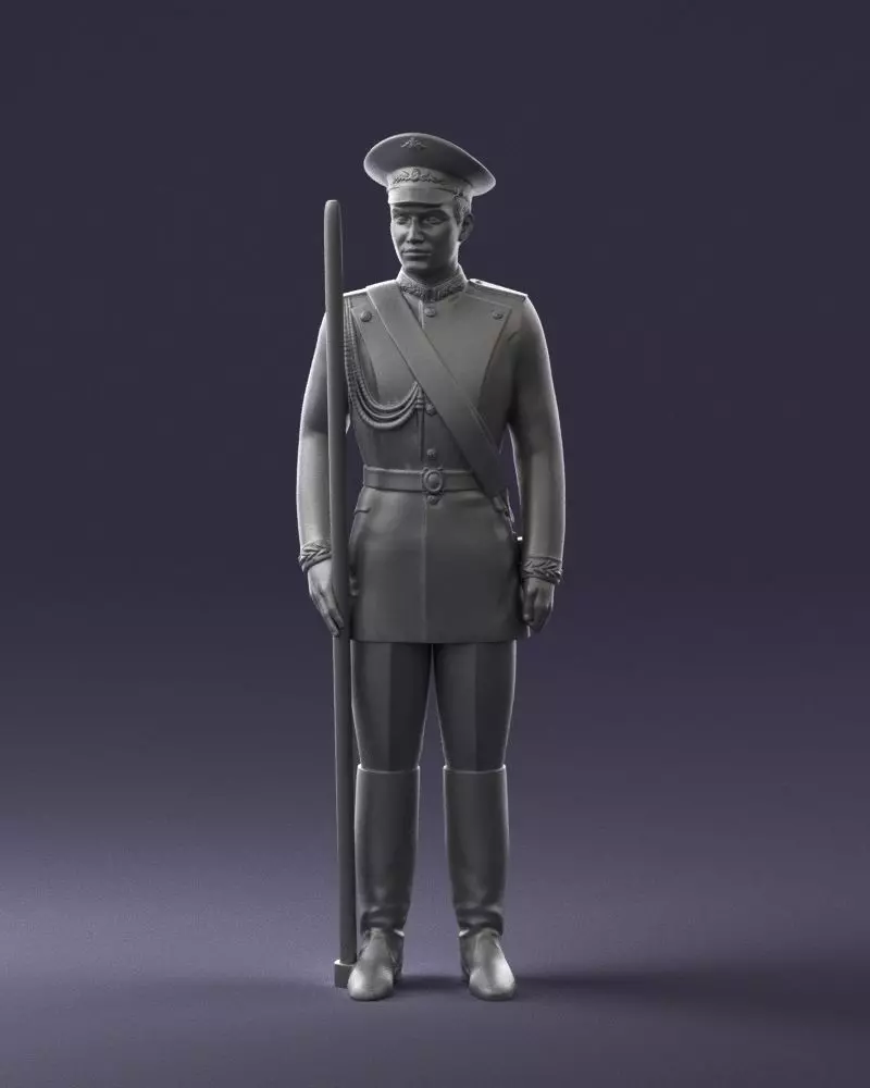 000115 Soviet Honor Guard Officer 0116 3dp 3D print model_0
