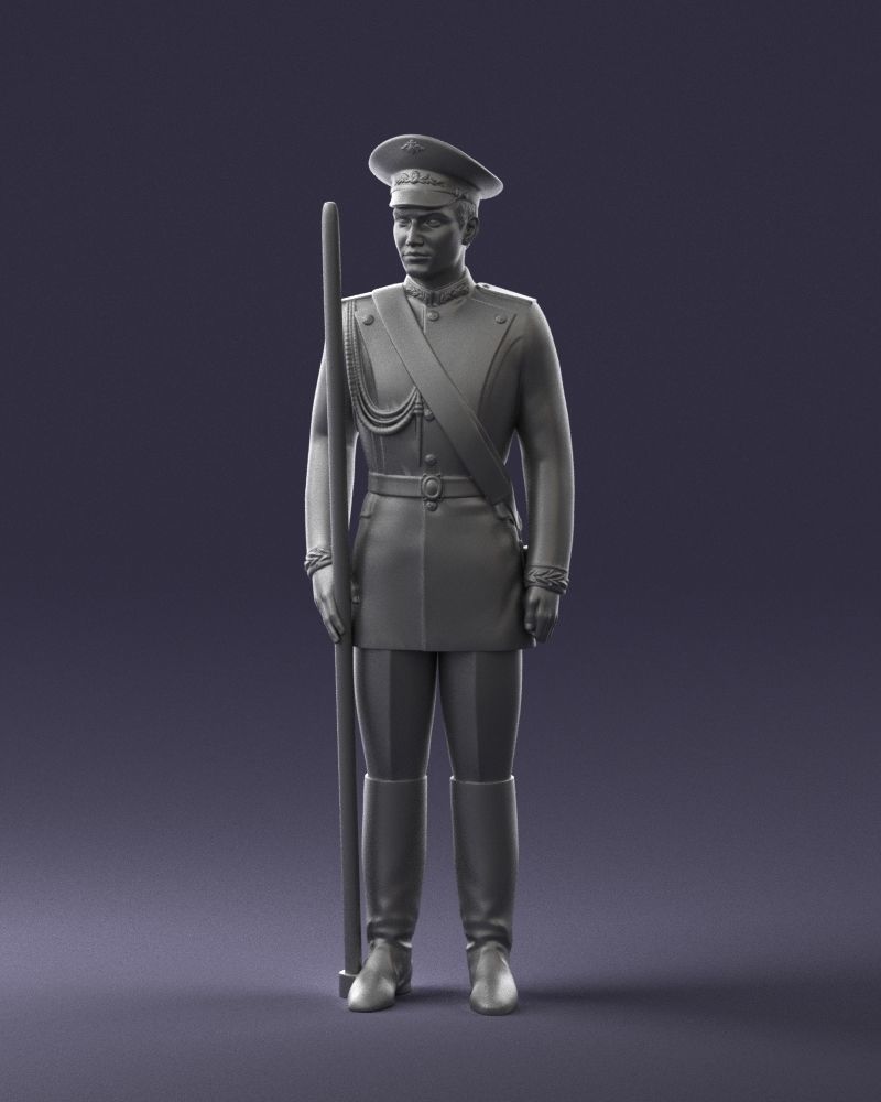 000115 Soviet Honor Guard Officer 0116 3dp 3D print model_22