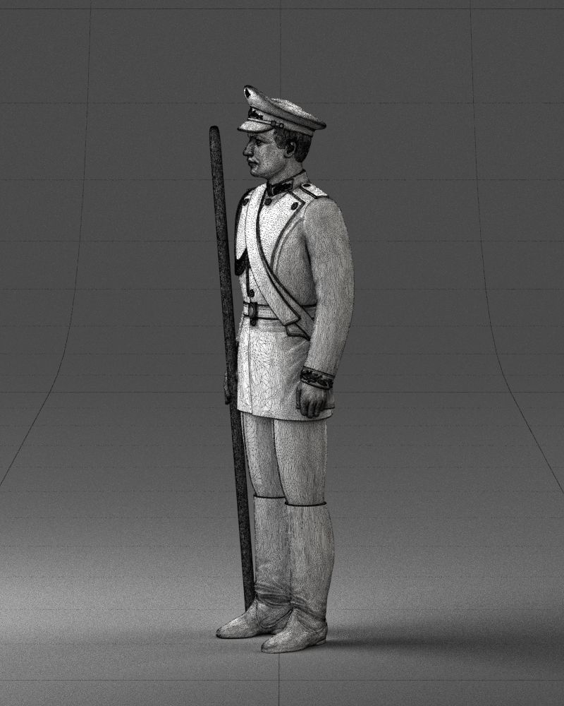 000115 Soviet Honor Guard Officer 0116 3dp 3D print model_19