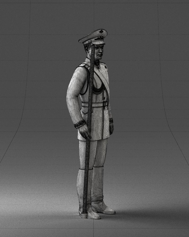 000115 Soviet Honor Guard Officer 0116 3dp 3D print model_7