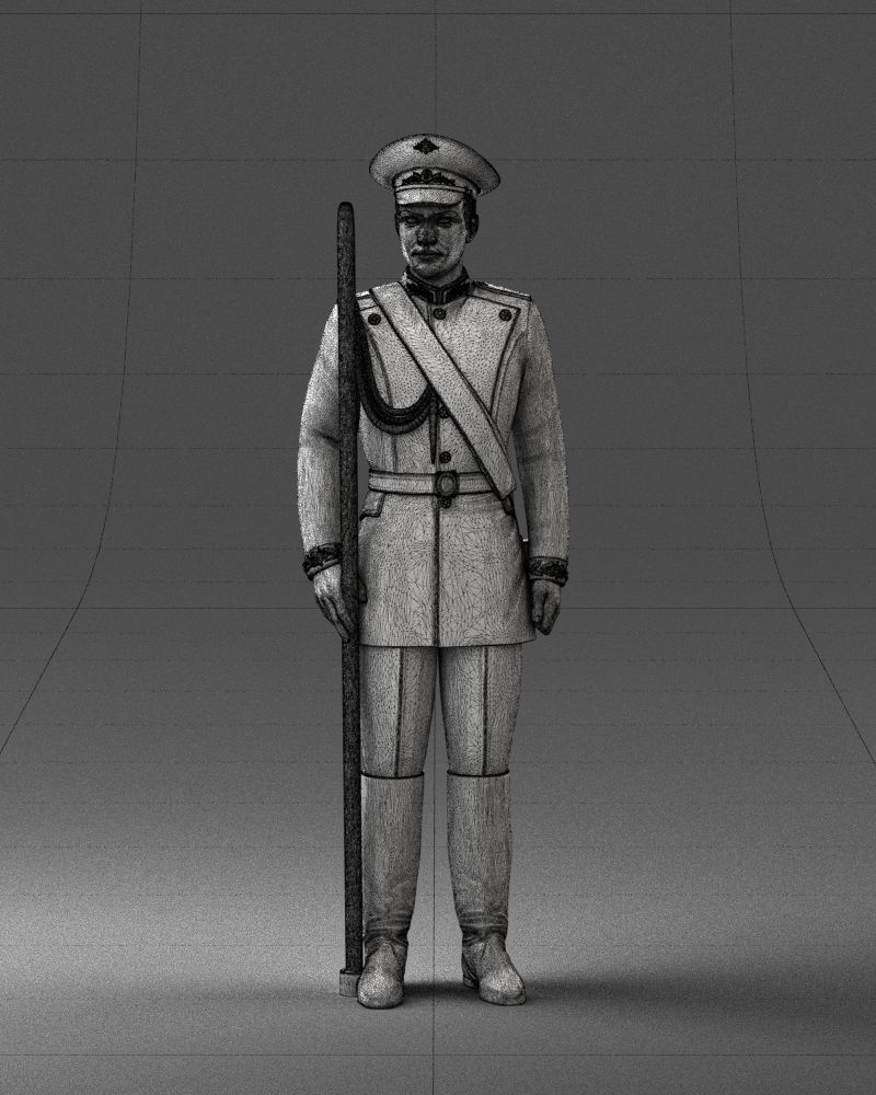 000115 Soviet Honor Guard Officer 0116 3dp 3D print model_3