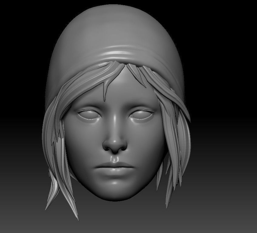 Chloe Price  Life Is Strange Head 3D print model_3