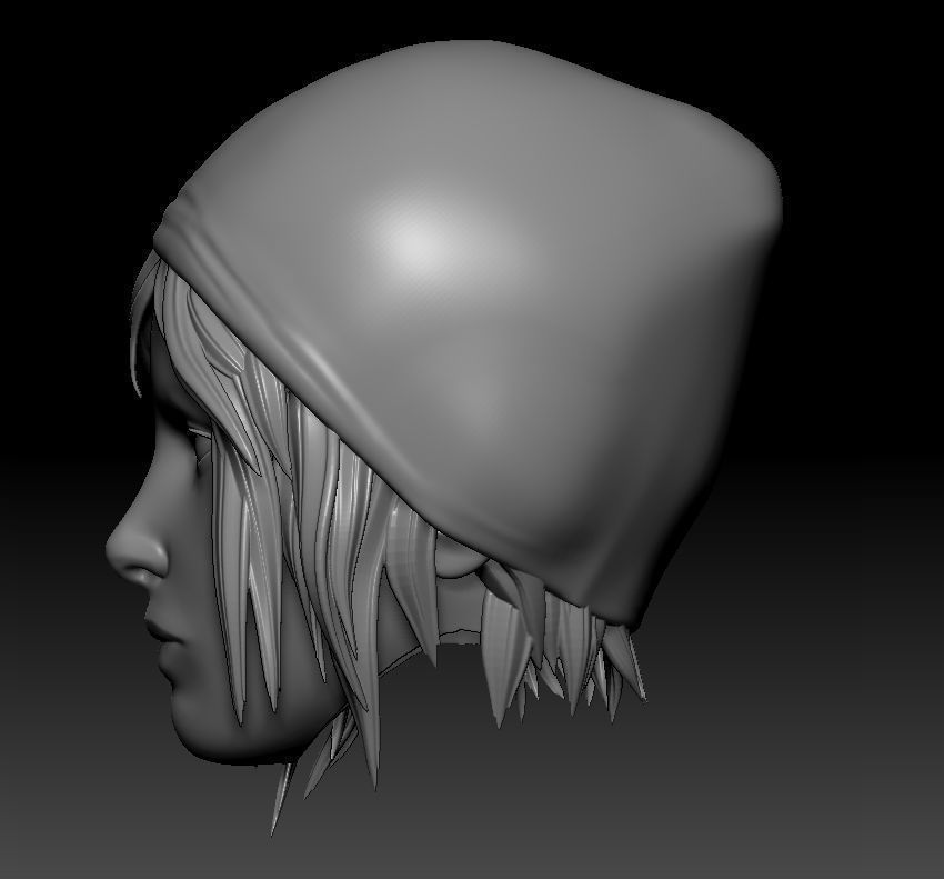 Chloe Price  Life Is Strange Head 3D print model_1