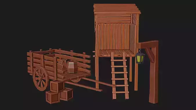 Wooden Medieval Pack