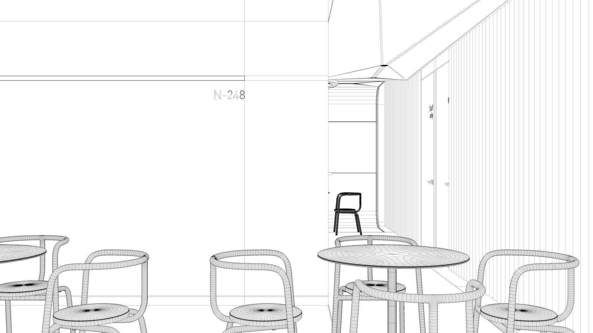 Cafe Interior NM 2 3D model_10