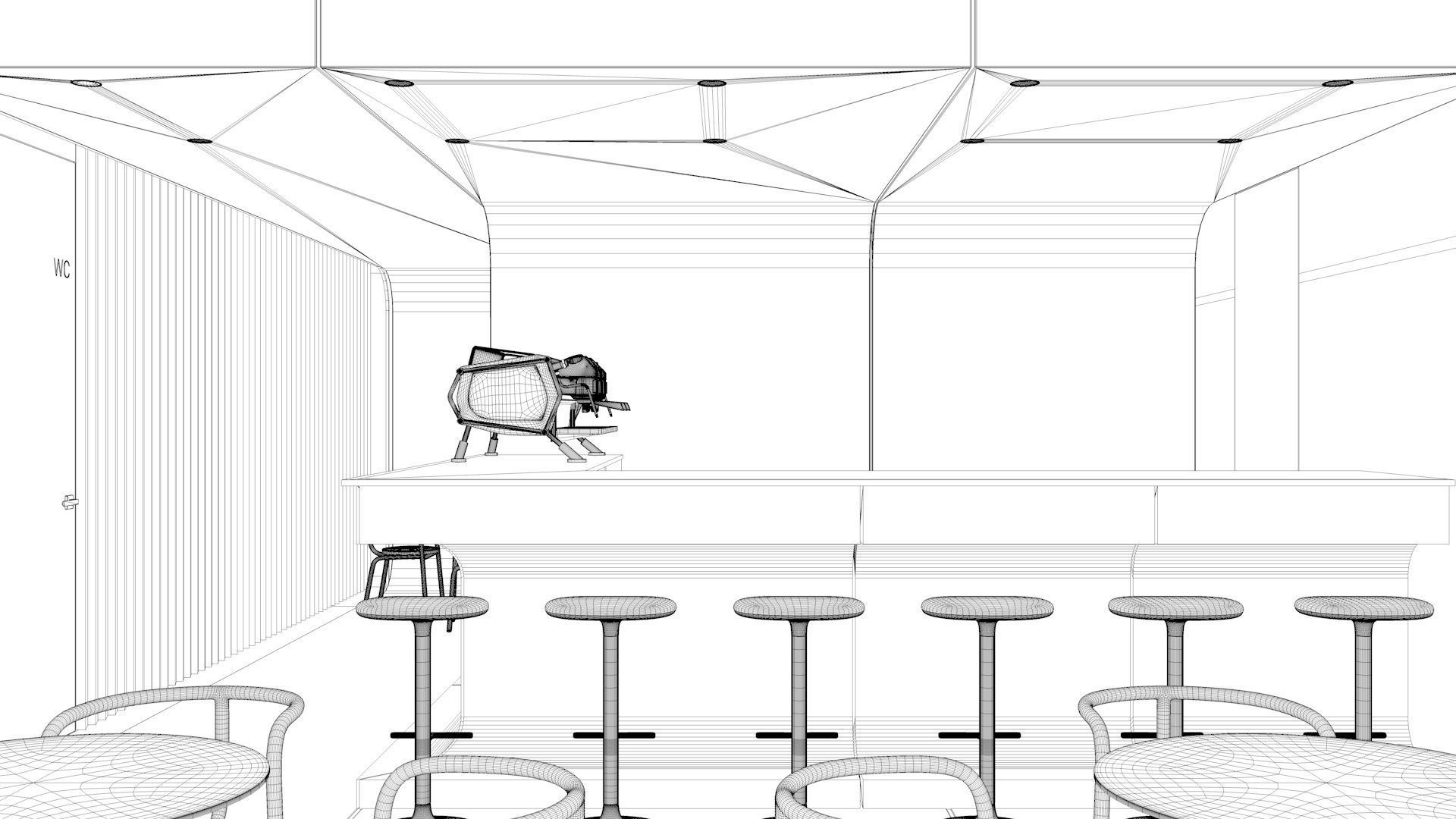 Cafe Interior NM 2 3D model_9