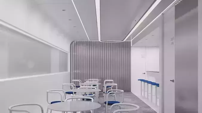 Cafe Interior NM 2 3D model