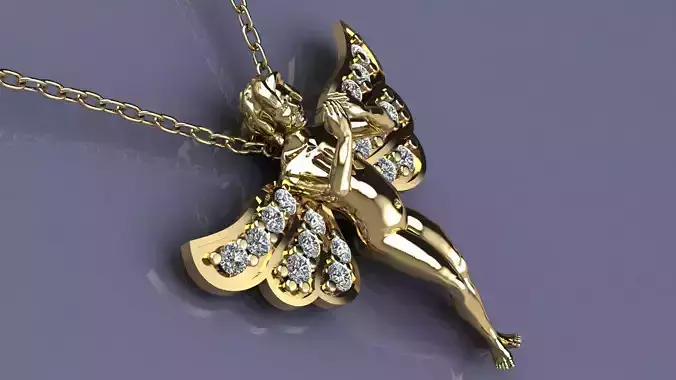 angel boy pendant