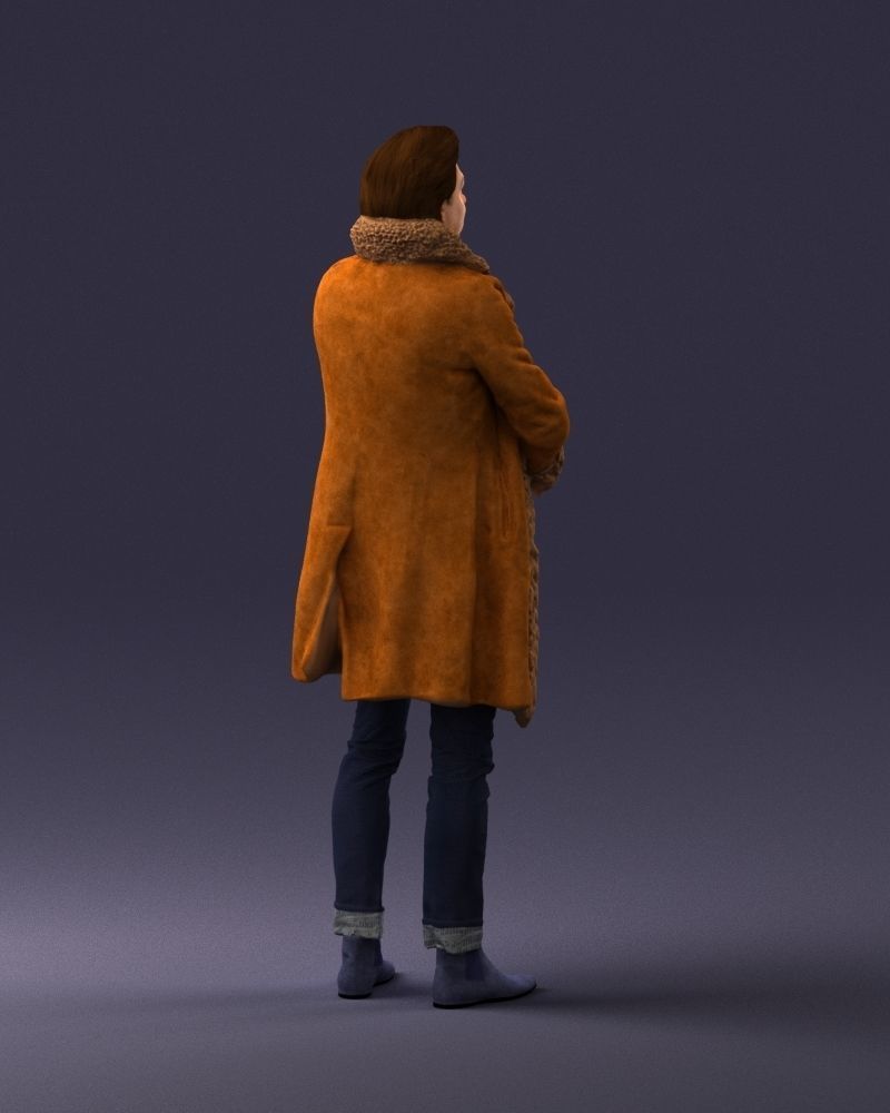 000331 Man Holding a Small Dog 0106 3D model_16