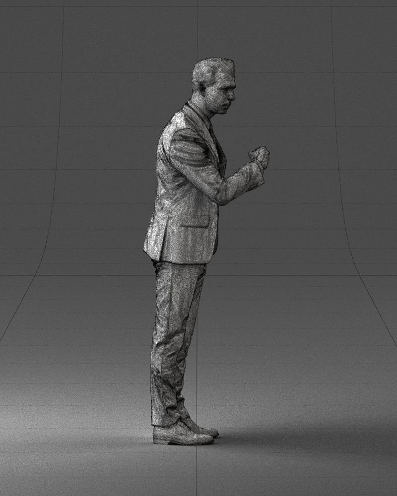 Man in a business suit 0213 3D Print Ready 3D print model_11