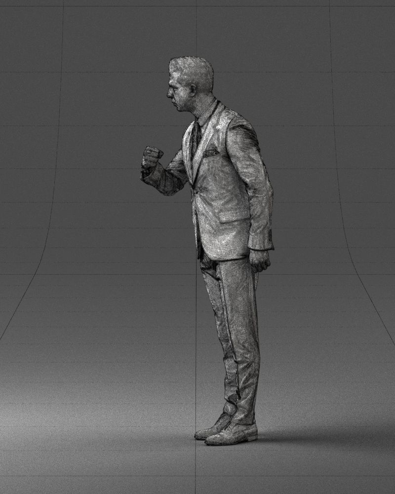 Man in a business suit 0213 3D Print Ready 3D print model_26