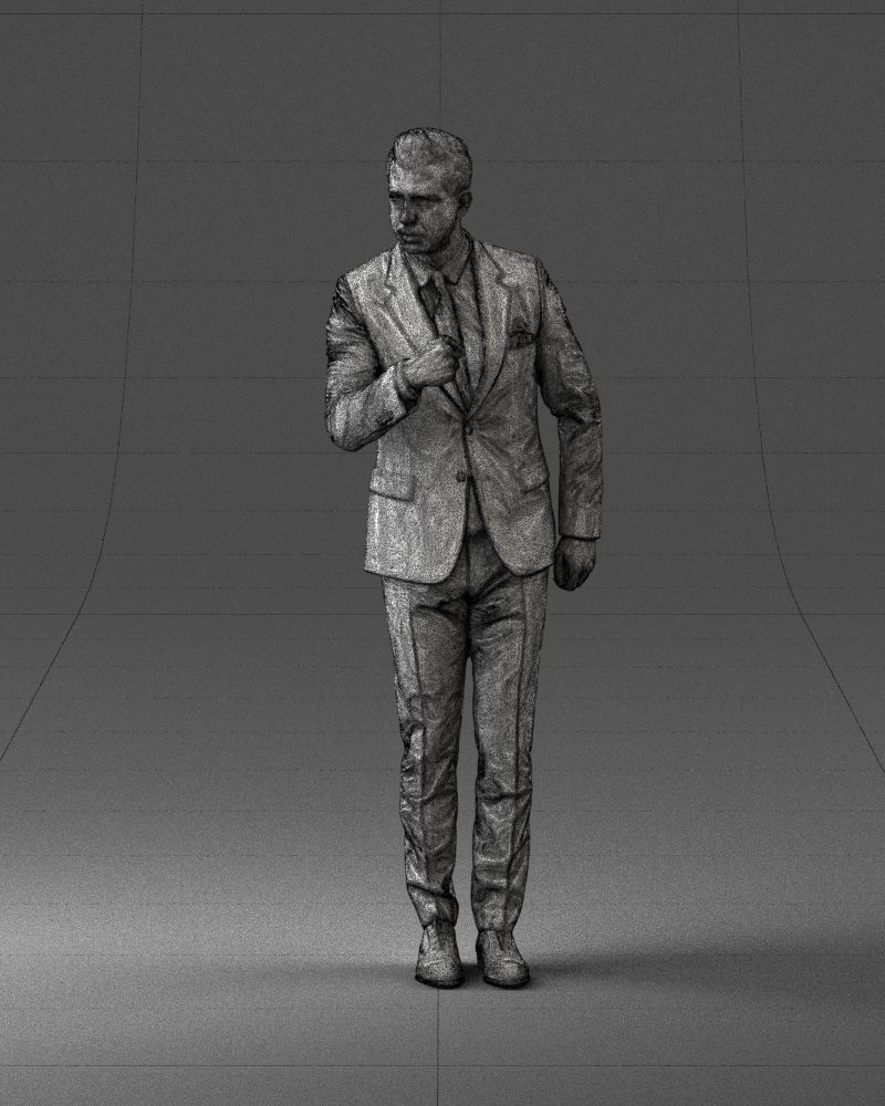 Man in a business suit 0213 3D Print Ready 3D print model_32