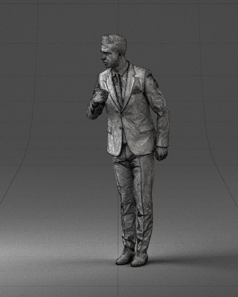 Man in a business suit 0213 3D Print Ready 3D print model_29