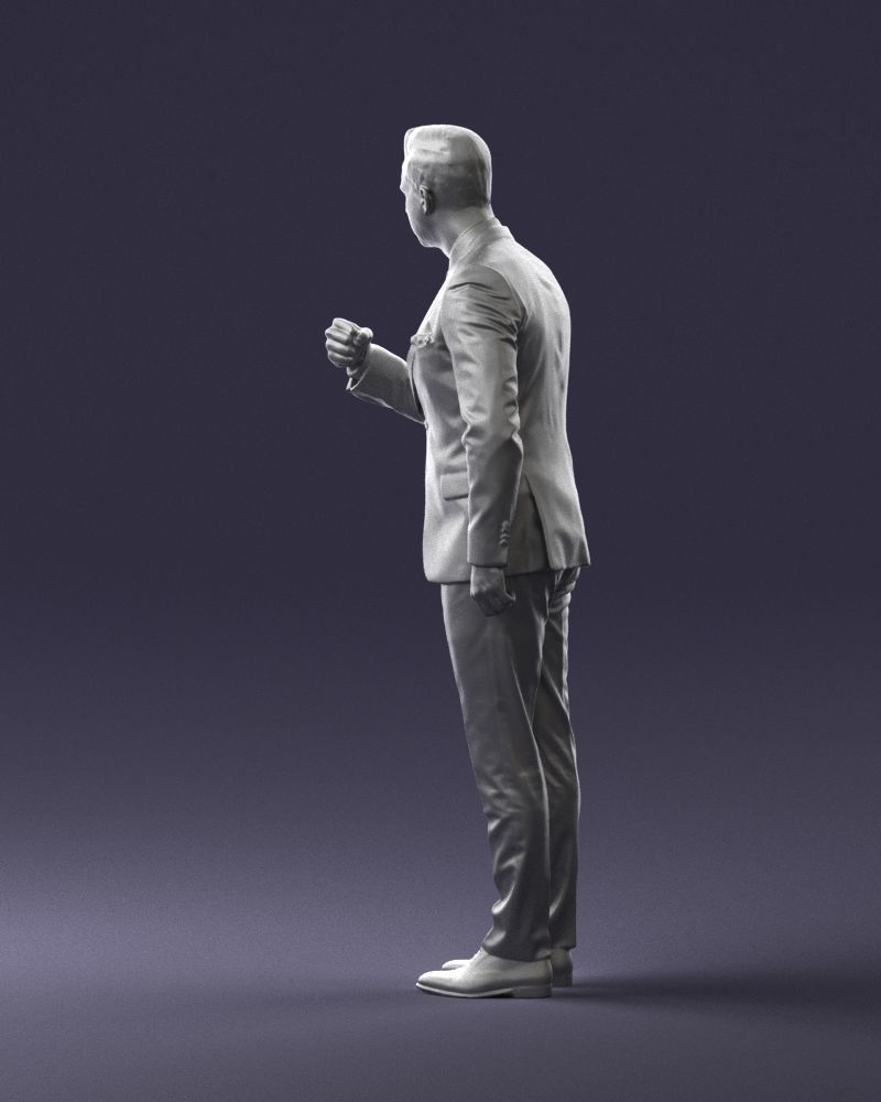 Man in a business suit 0213 3D Print Ready 3D print model_22