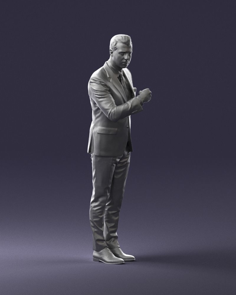 Man in a business suit 0213 3D Print Ready 3D print model_7