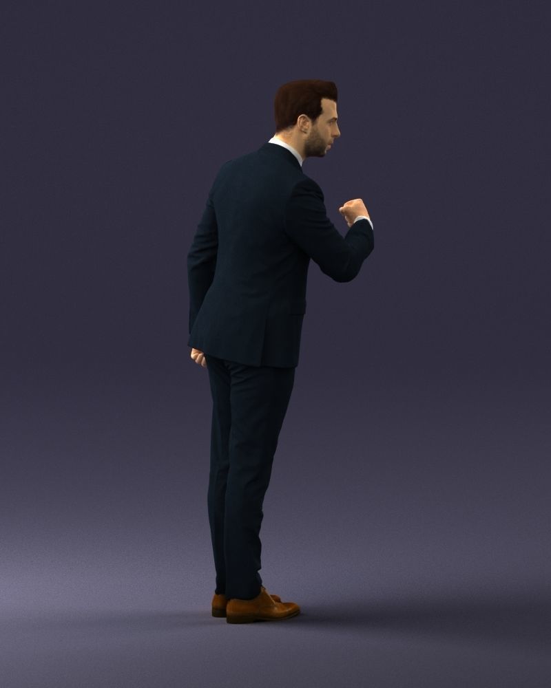 Man in a business suit 0213 3D Print Ready 3D print model_12