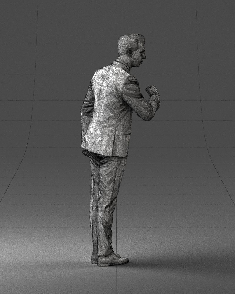 Man in a business suit 0213 3D Print Ready 3D print model_14