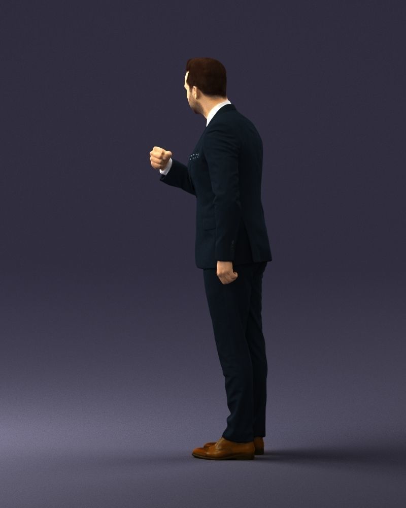 Man in a business suit 0213 3D Print Ready 3D print model_21