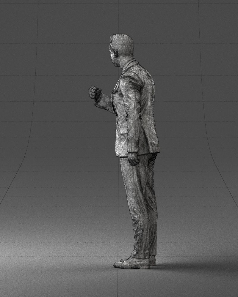 Man in a business suit 0213 3D Print Ready 3D print model_23