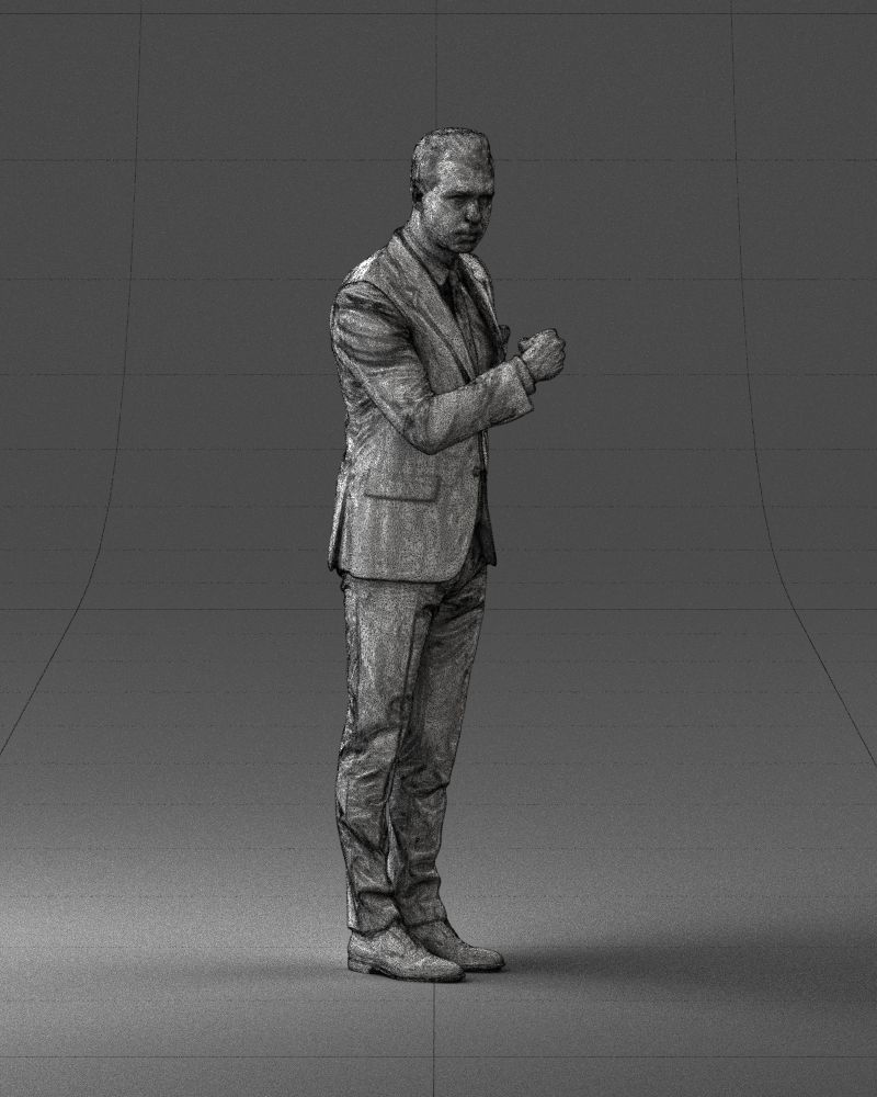 Man in a business suit 0213 3D Print Ready 3D print model_8