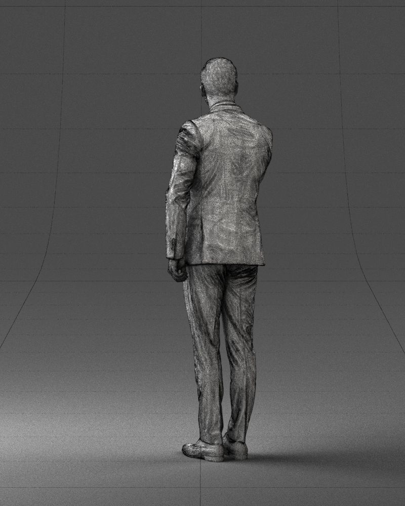 Man in a business suit 0213 3D Print Ready 3D print model_20