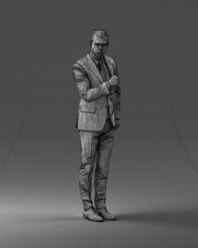 Man in a business suit 0213 3D Print Ready 3D print model_5