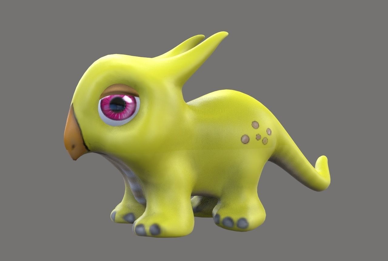 Creature Toon Low-poly 3D model_3