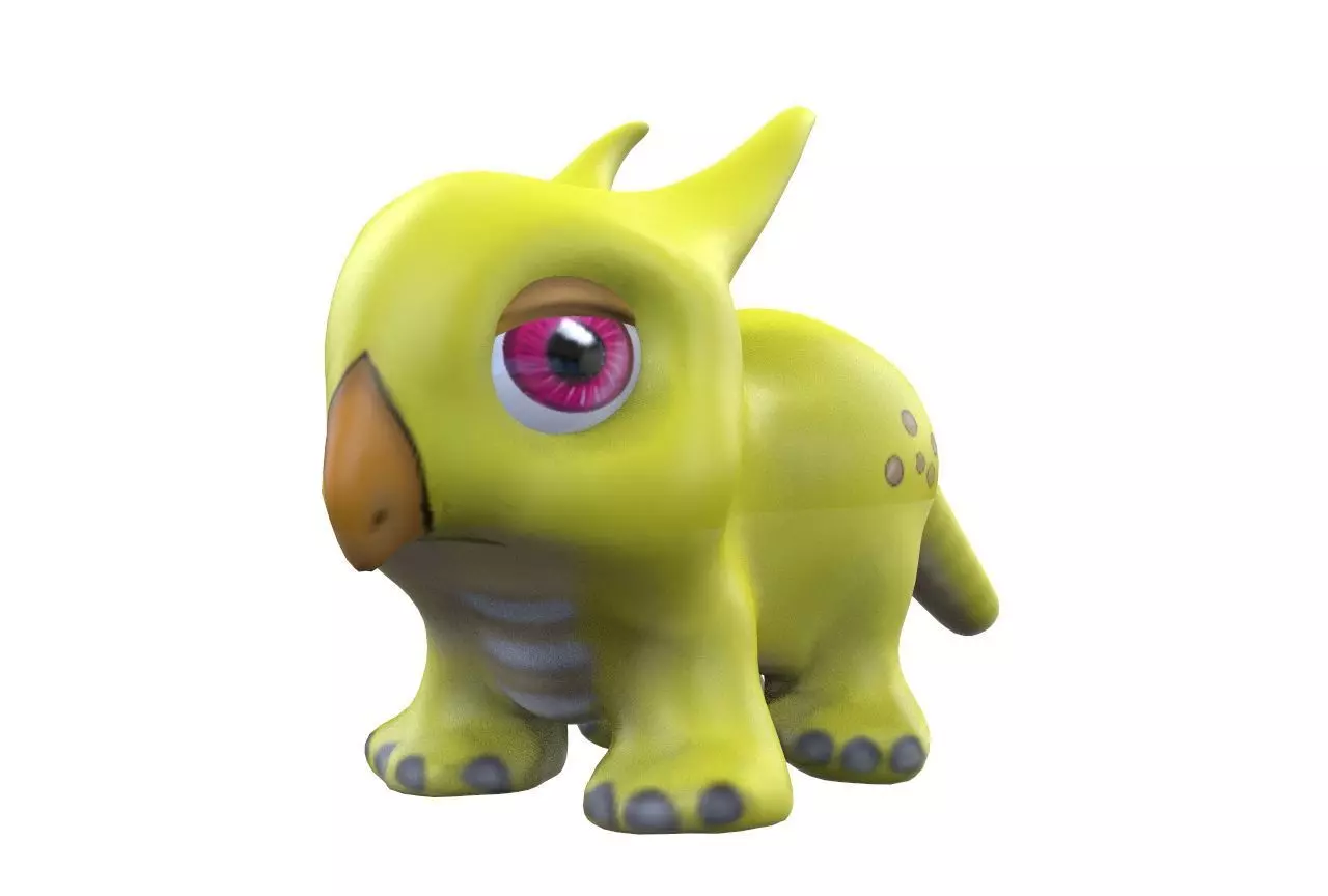 Creature Toon Low-poly 3D model_0
