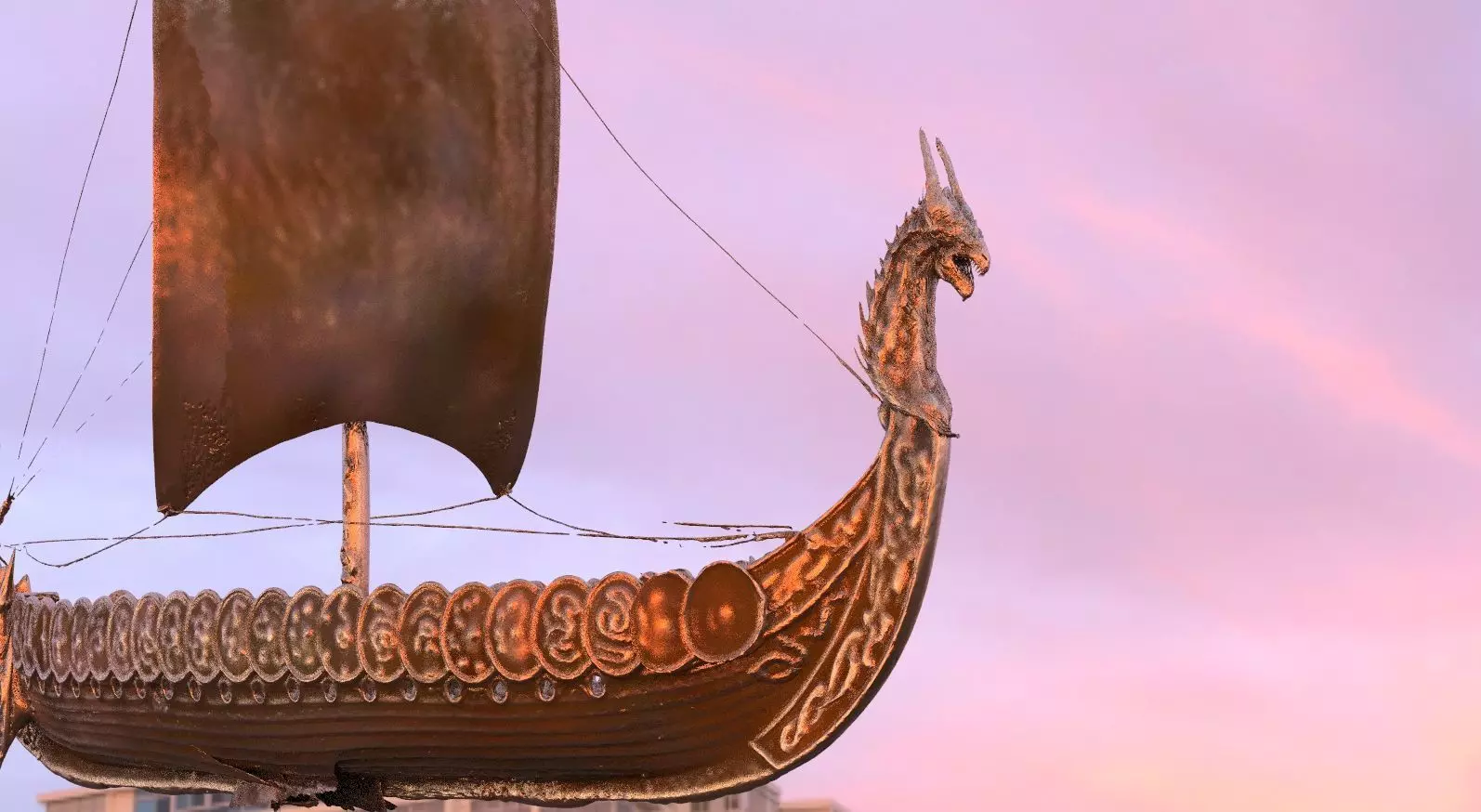 Viking Ship 3D model_0