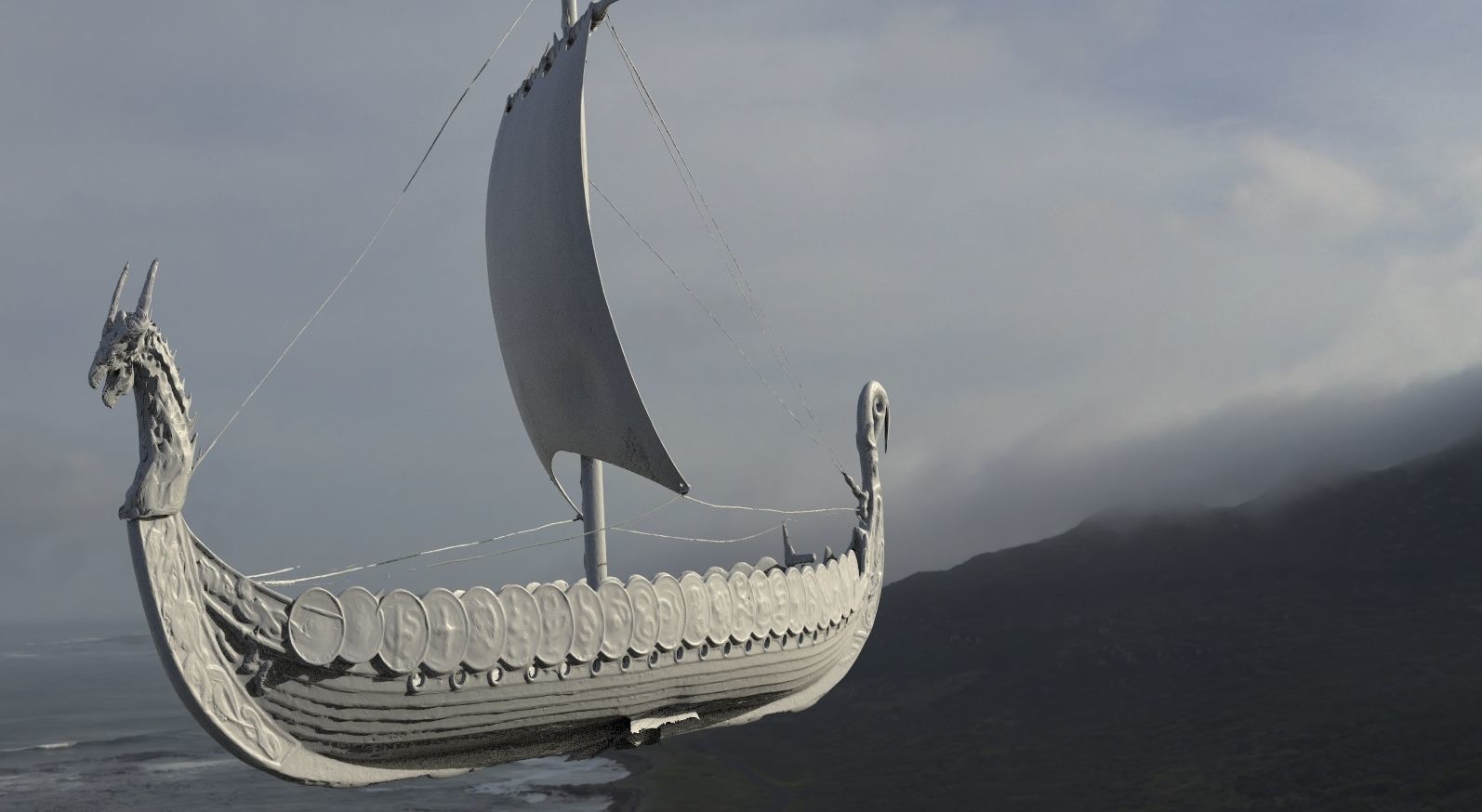 Viking Ship 3D model_2
