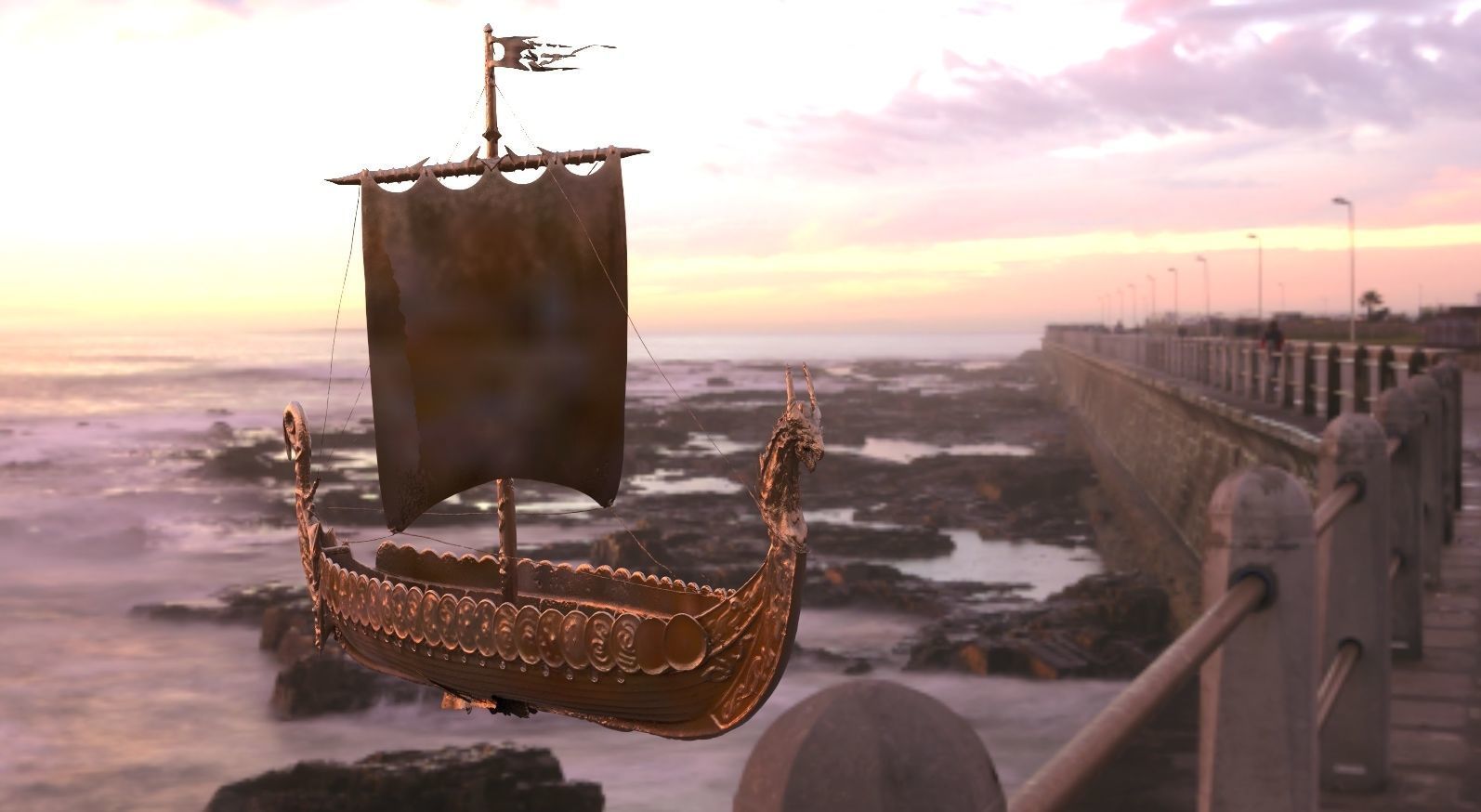 Viking Ship 3D model_1