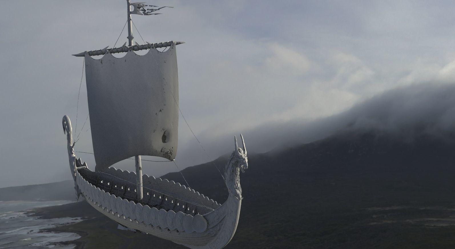 Viking Ship 3D model_3